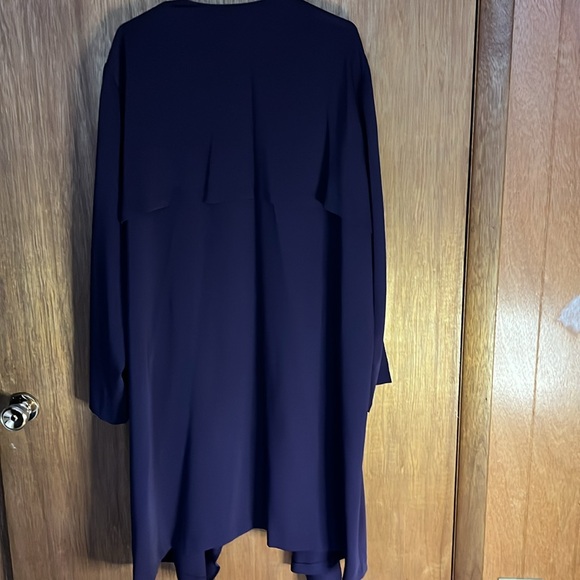Jones Studio women 3X over coat with pockets purple polyester - Picture 2 of 2